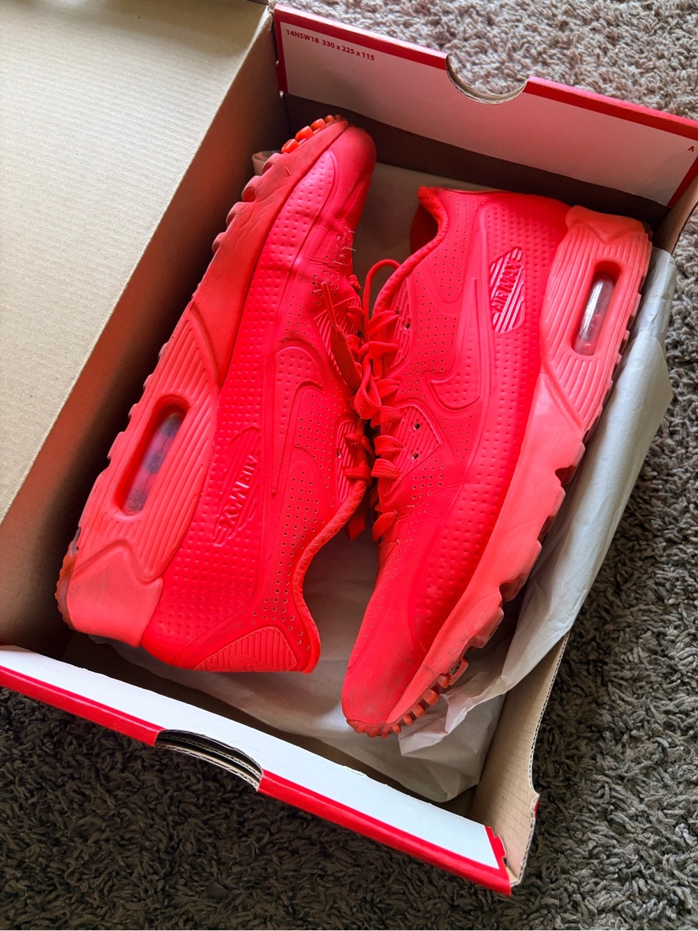 Nike Red Air Max 90 Ultra Moire